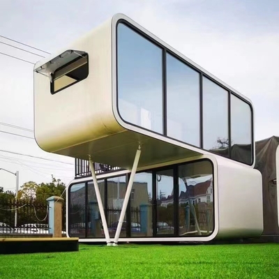 Casa prefabbricata all'aperto abitazione e lavoro Apple Cabin Design Office Pod