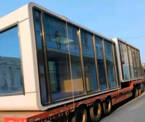Case pieghevoli staccabili bianche del contenitore di Grey Prefab Folding Container House