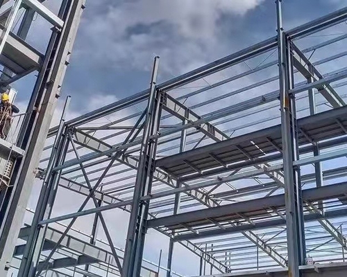 La cabina prefabbricata a prova di fuoco della struttura d'acciaio dell'ufficio del magazzino dell'OEM ha prefabbricato i corredi domestici