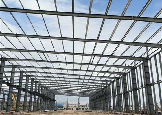 Anti costruzione prefabbricata d'acciaio sismica del magazzino del metallo del gruppo di lavoro Q345B Q235B della struttura