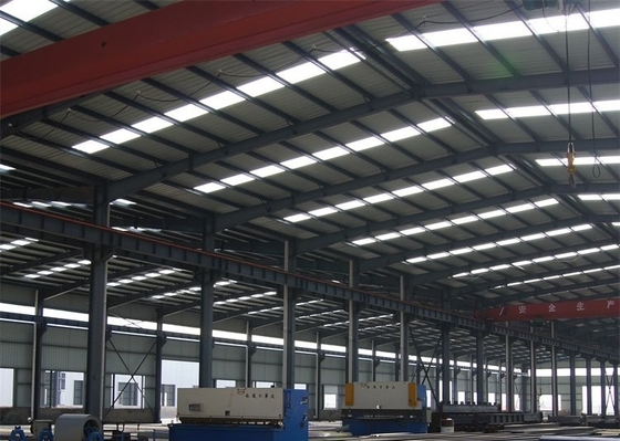 Magazzino prefabbricato galvanizzato caldo del metallo della fabbrica del gruppo di lavoro della struttura d'acciaio di Q355B