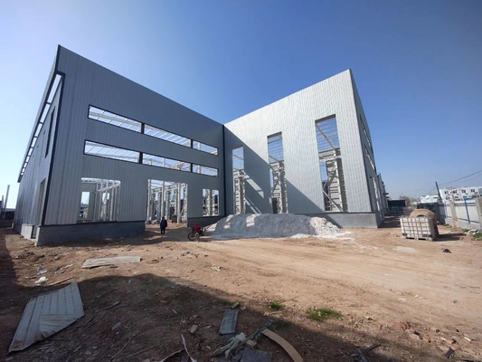 Gruppo di lavoro chimico industriale prefabbricato dipinto della struttura d'acciaio della struttura d'acciaio