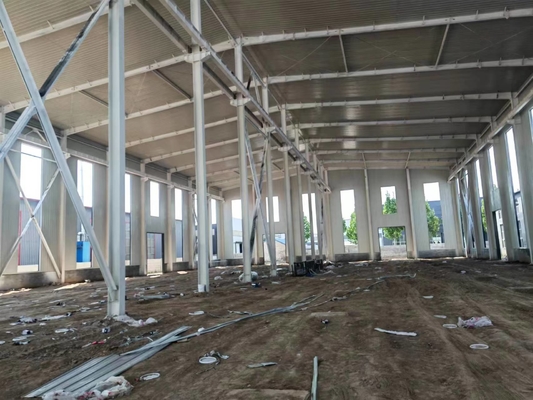 Costruzione d'acciaio prefabbricata industriale della struttura Q235 Q355 per il magazzino